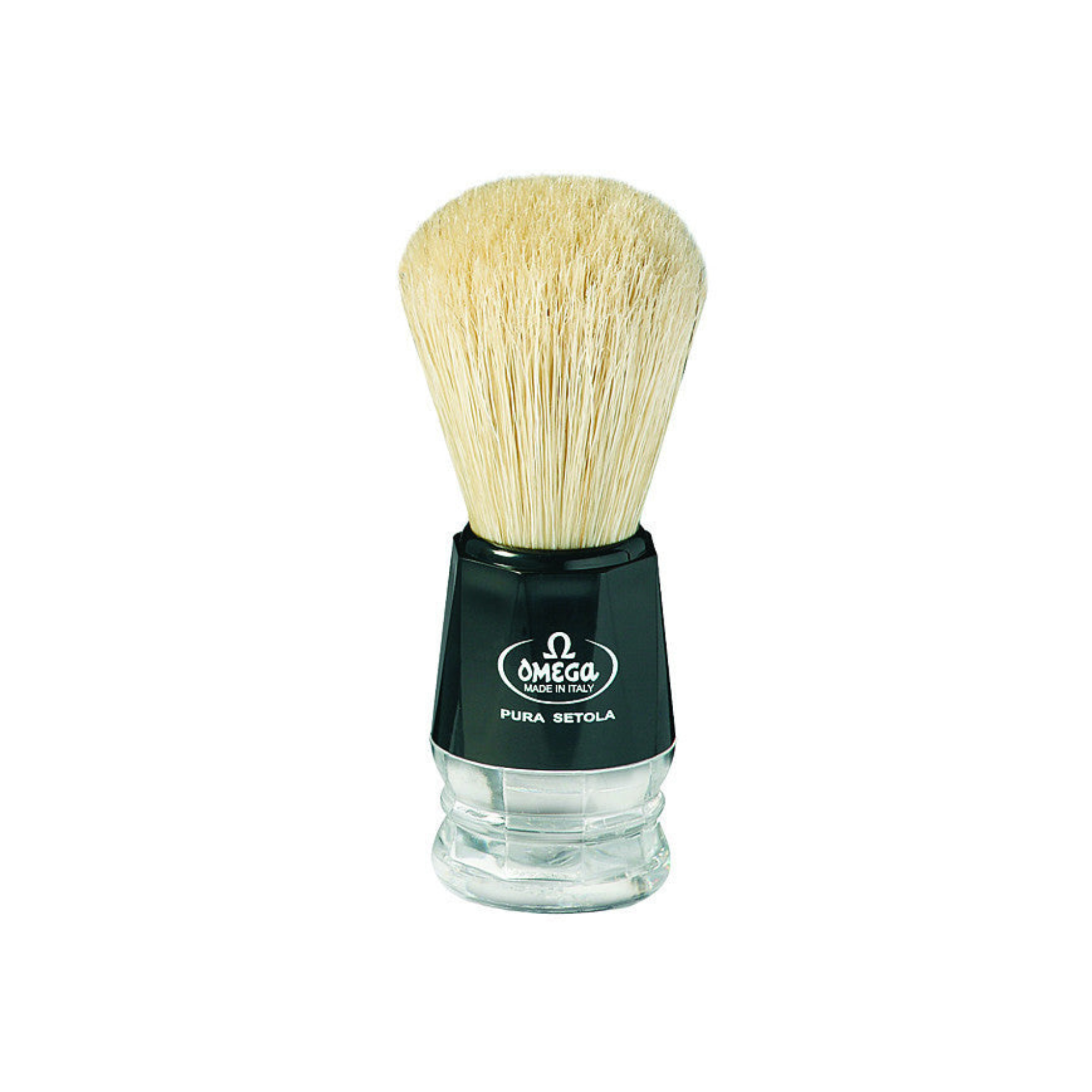 Image of Omega Boar Bristle Shaving Brush with Plastic Handle-0