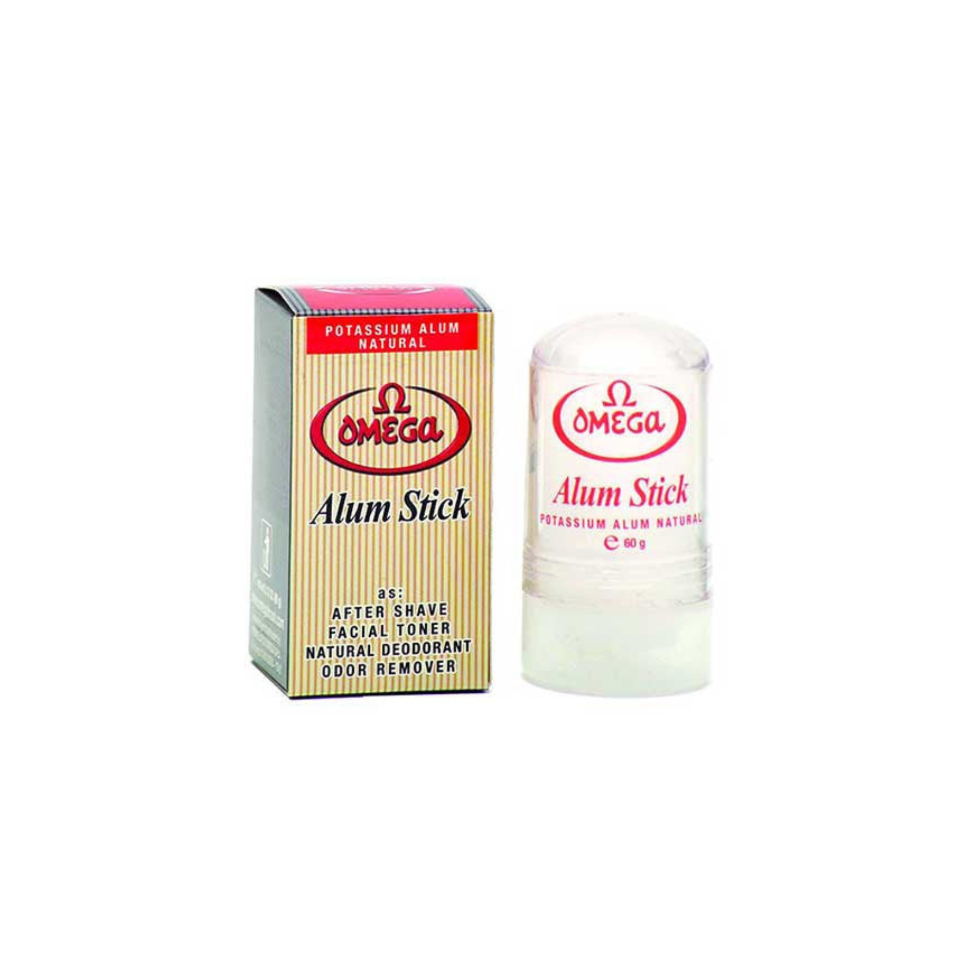 Image of OMG-49001 Omega potassium alum stick, 60g-0