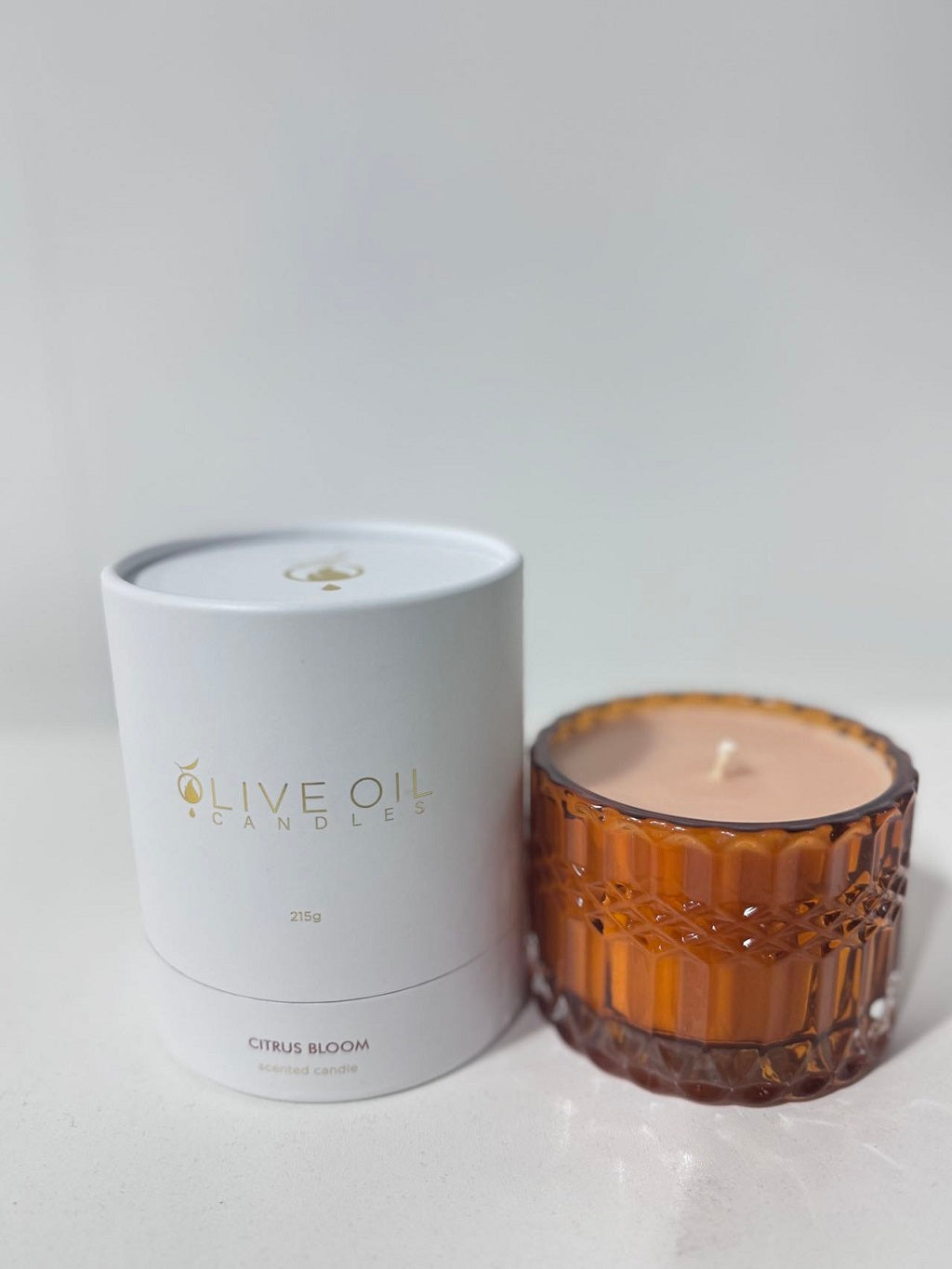 Image of Premium Olive Oil Candle, Citrus Bloom, 215g-2