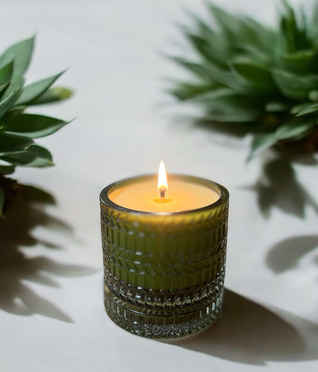 Image of Premium Olive Oil Candle, Rose Geranium 215g-0
