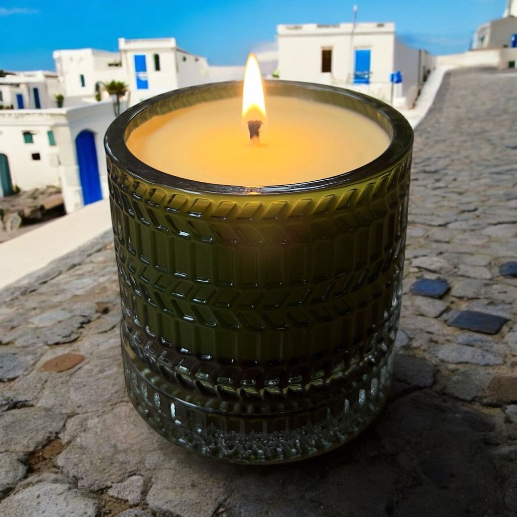 Image of Premium Olive Oil Candle, Rose Geranium 215g-3