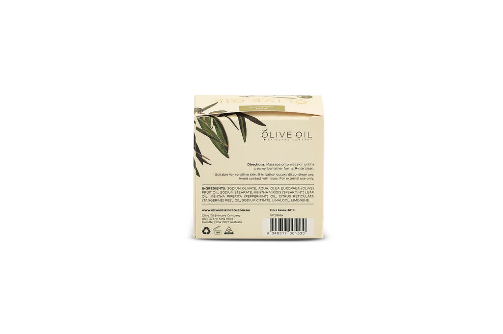 Image of Olive Oil Soap, All-Natural,  Mint Absolute ,100g-2