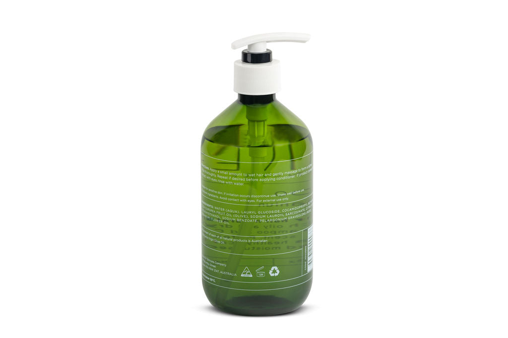 Image of Hair Shampoo, Castile Style, Rose Geranium 500ml-2