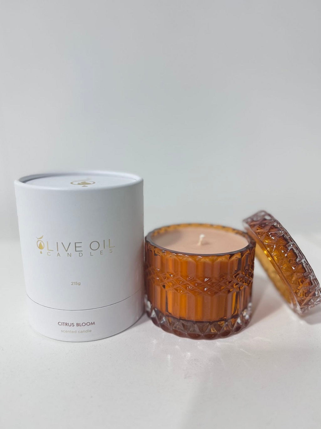 Image of Premium Olive Oil Candle, Citrus Bloom, 215g-1