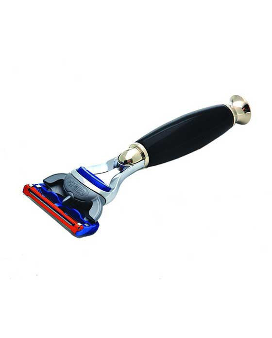 Image of PB-36FSR PureBadger Collection Shaving Razor Black Handle - Fusion Head-0