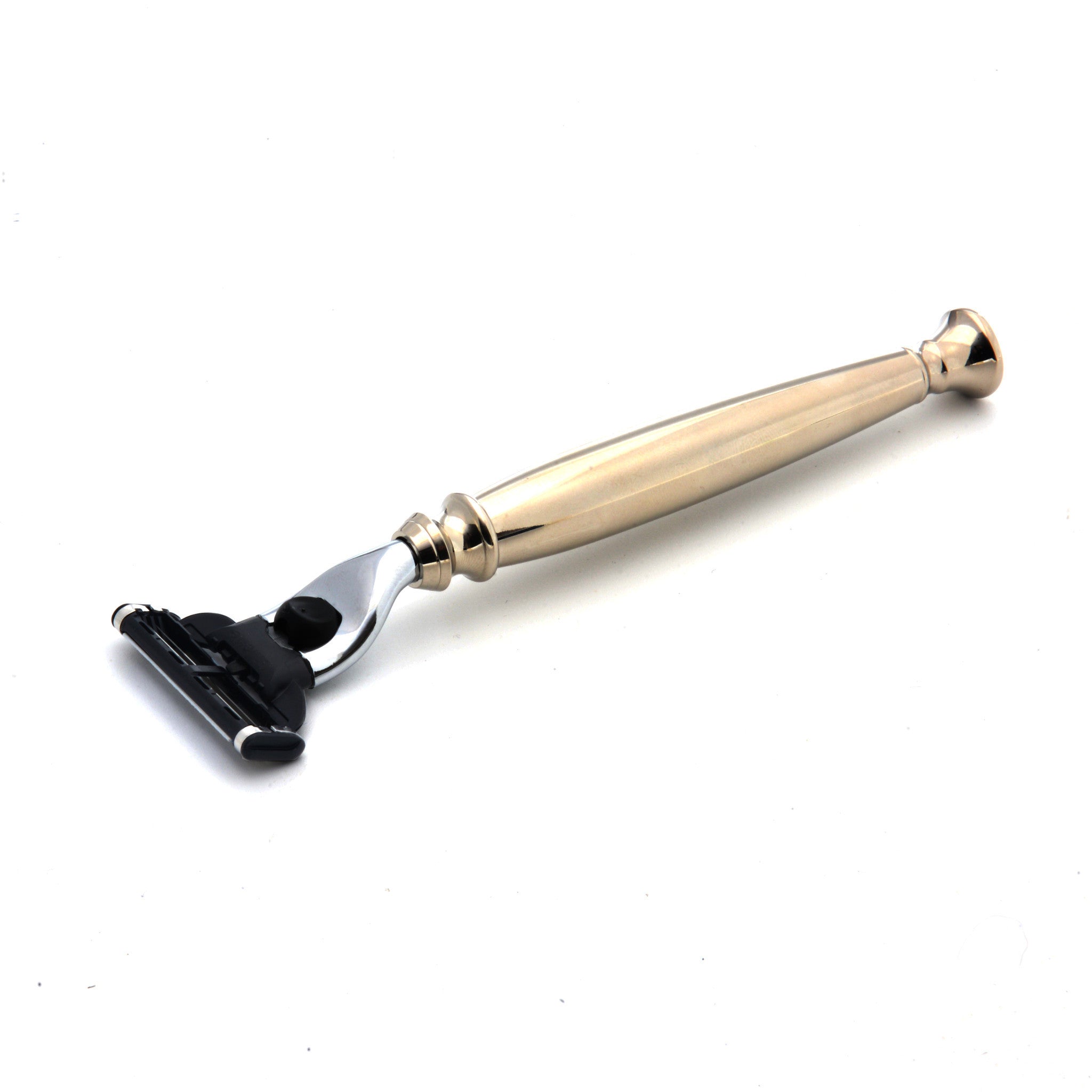 Image of PureBadger Collection Shaving Razor Chrome Handle - Mach3 Head-0