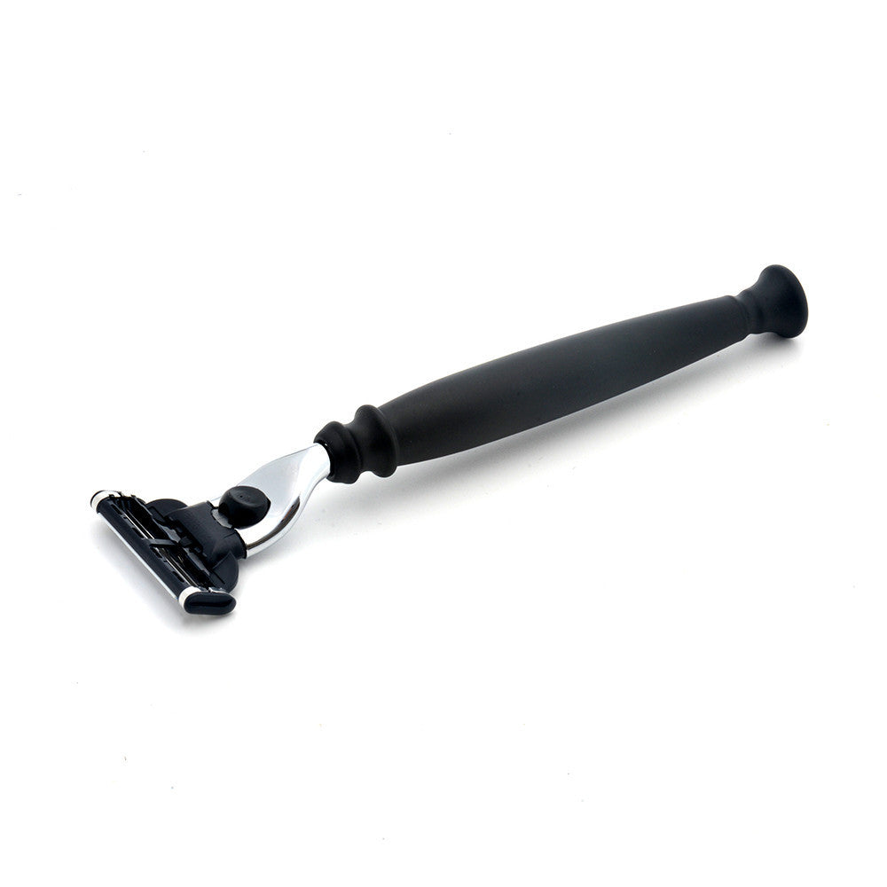 Image of PB-52M3R PureBadger Collection Shaving Razor Matte Black Handle - Mach3 Head-0