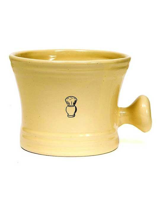 Image of Ceramic Shave Mug, Apothecary Style, Cream Porcelain - No Logo-0