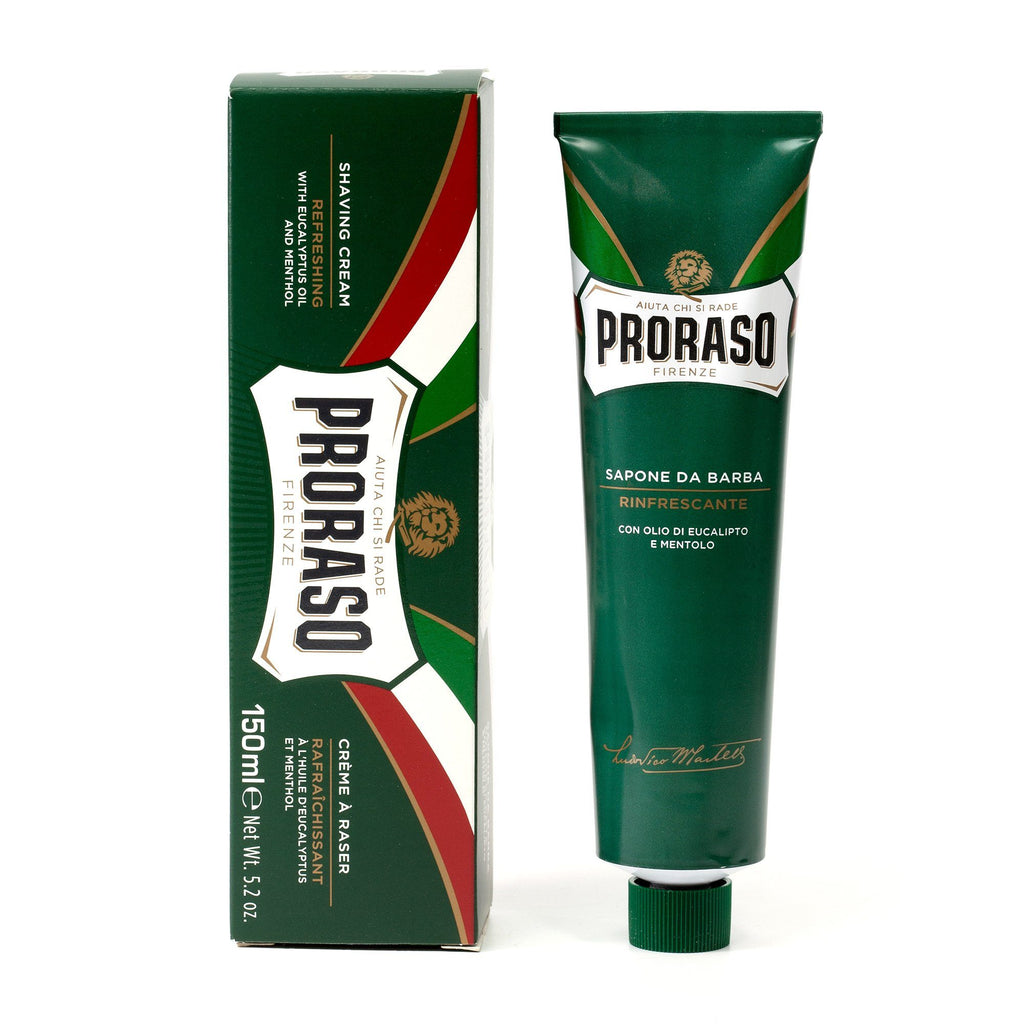Image of Proraso Shaving Cream Eucalyptus and Menthol Tube Green-0