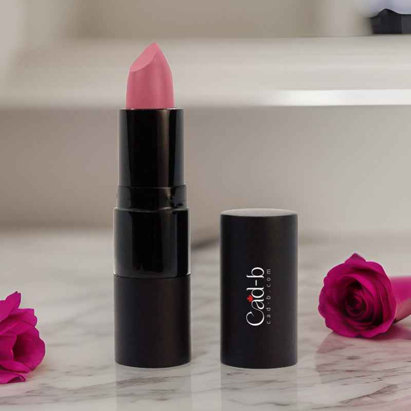 Image of Paraben Free, Vegan Lipstick – Rose – P018 | Hydrating Creamy Finish Lipstick with Coconut Oil & Vitamin E