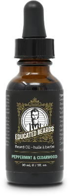 Image of Educated Beards Organic Beard Oil - Peppermint Cedarwood, 30ml-2
