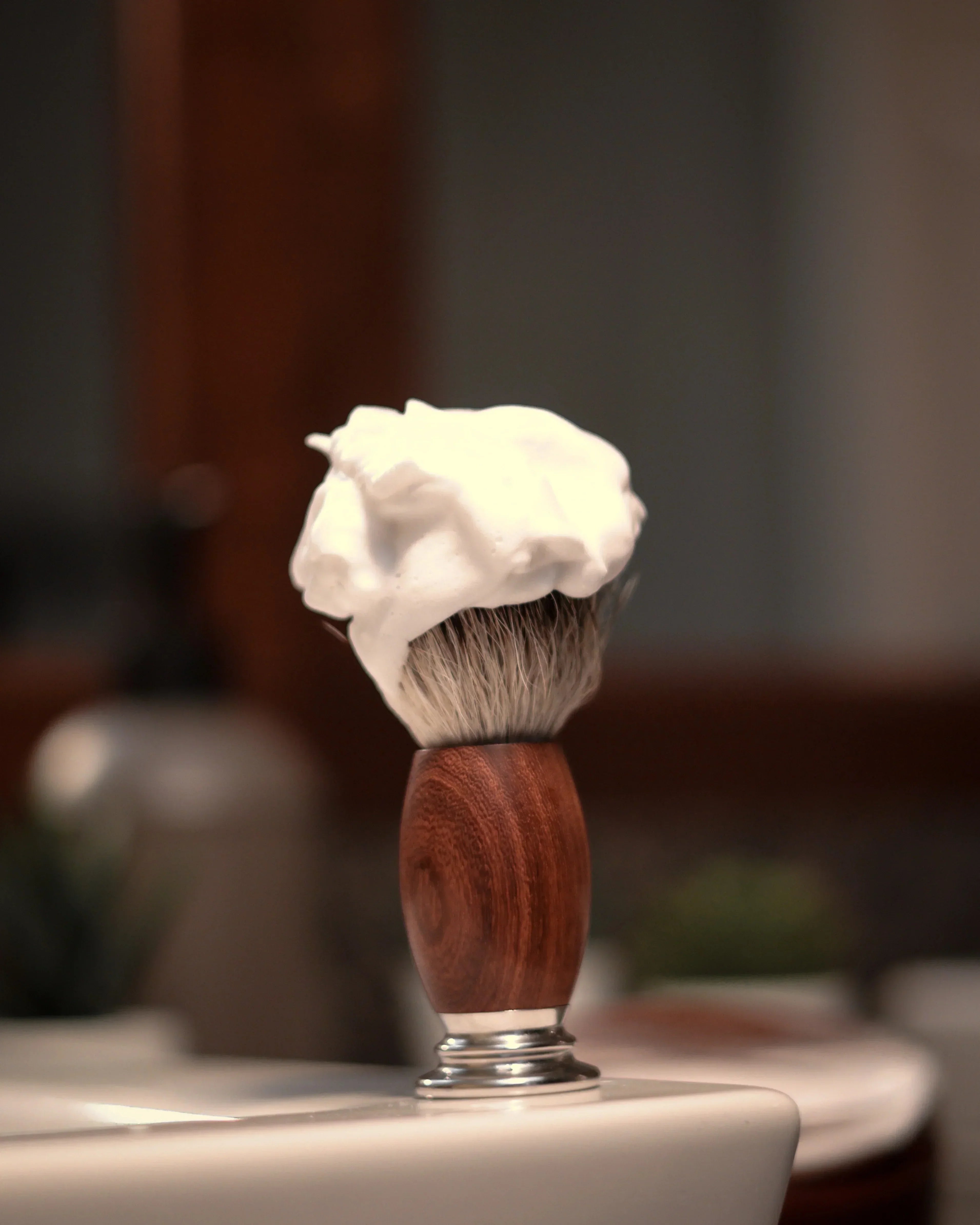 Image of Educated Beards Peppermint Cedarwood Shave Soap 114g-3