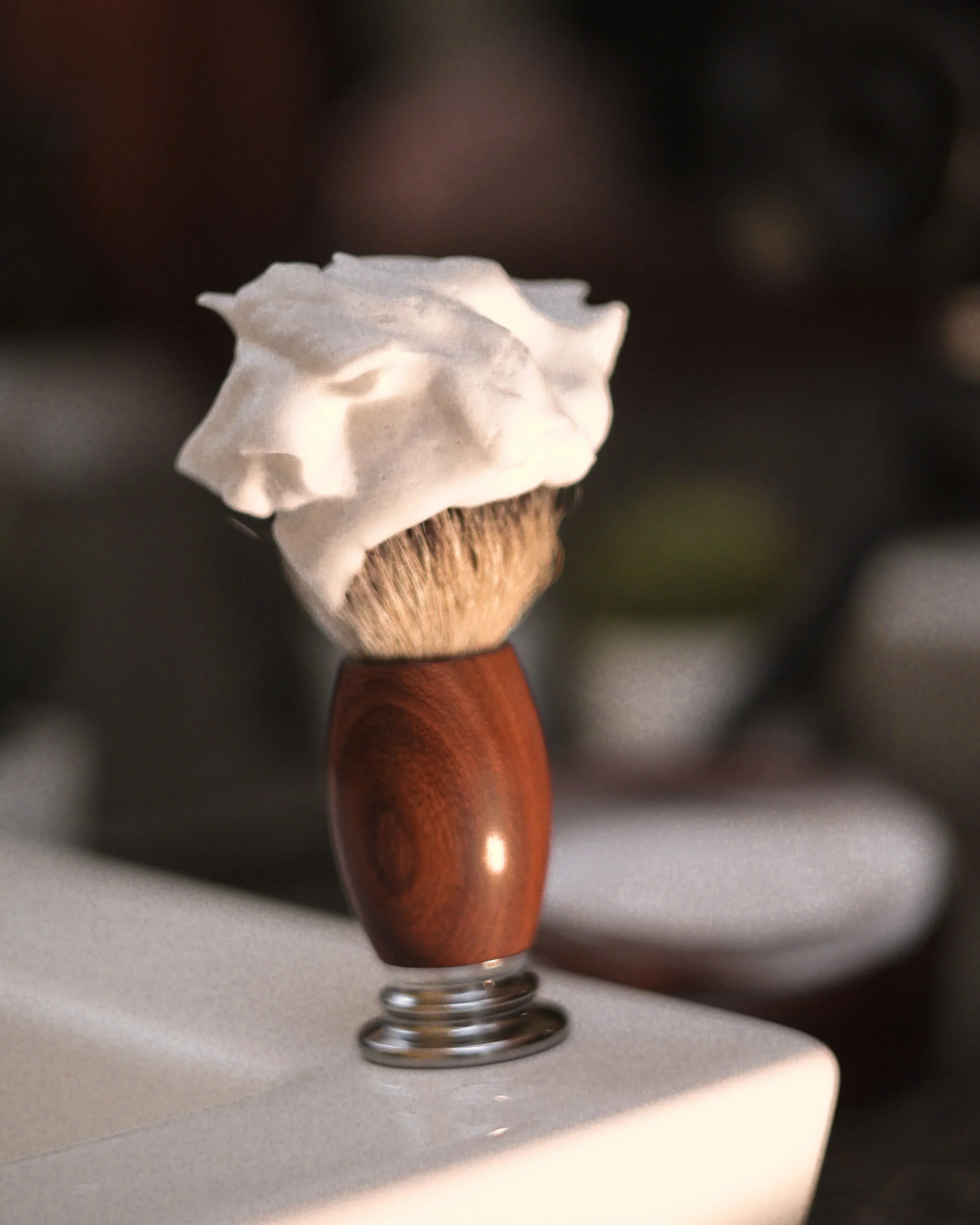 Image of Educated Beards Peppermint Cedarwood Shave Soap 114g-2
