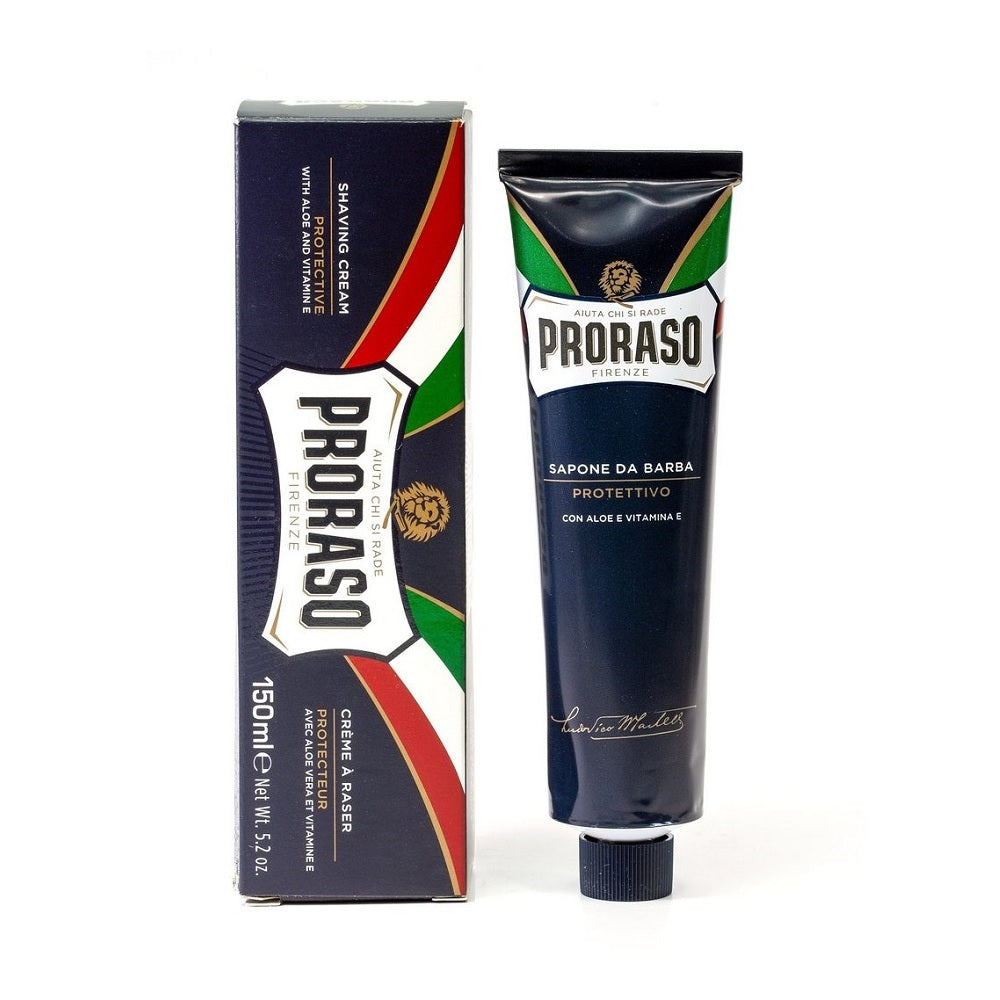 Image of Proraso Shaving Cream Aloe and Vitamin E Tube Blue-0