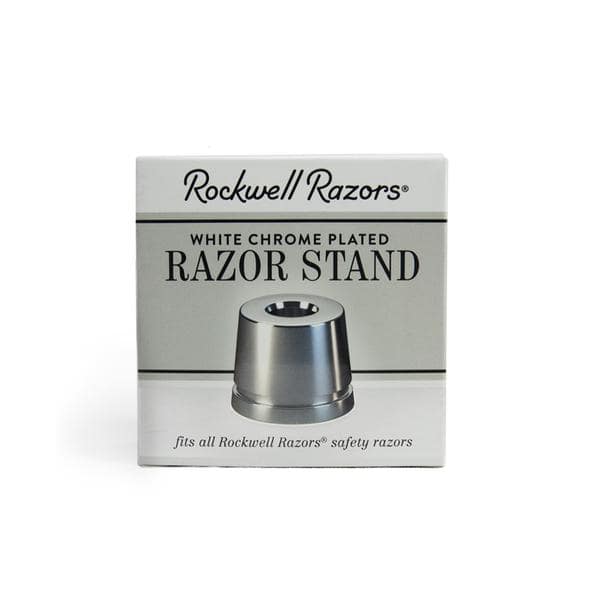 Image of Rockwell Inkwell Razor Stand - White Chrome-3