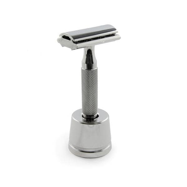 Image of Rockwell Inkwell Razor Stand - White Chrome-1