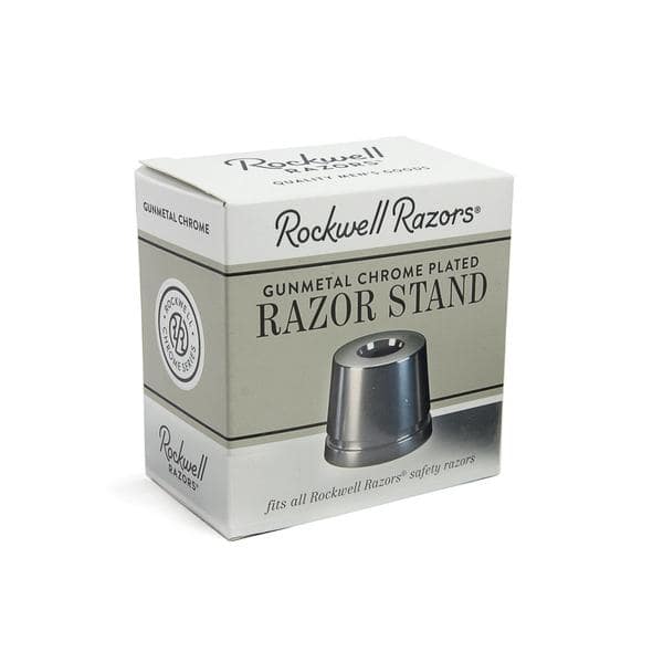 Image of Rockwell Inkwell Razor Stand - Gunmetal Chrome-4