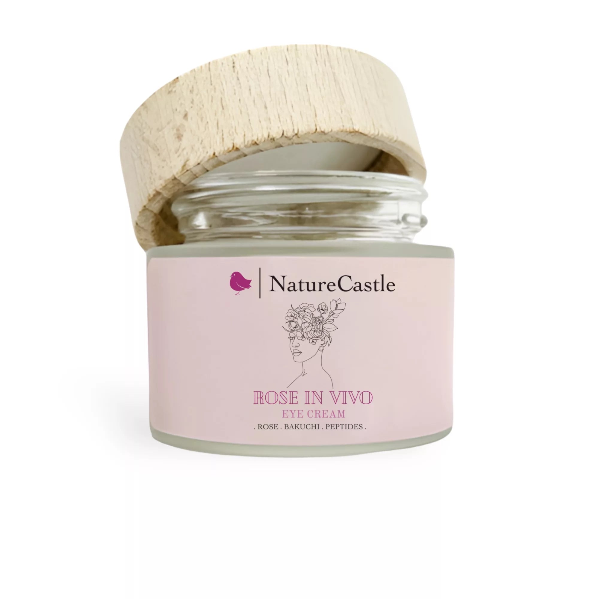 Image of Rose Radiance Eye Cream NatureCastle open