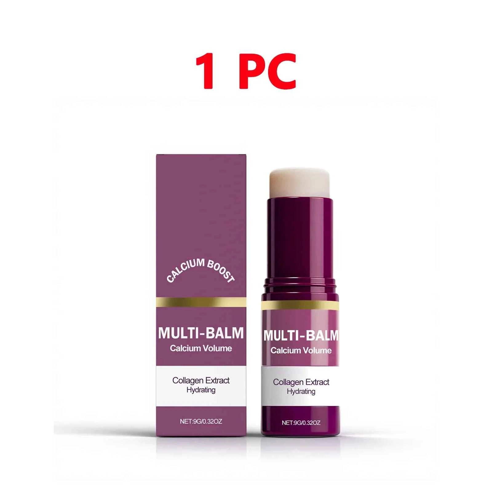 Image of Koreanischer Calcium-Volumen-Multi-Balm-Stick - Feuchtigkeitsspendender & Straffender Stick Anti-Falten-Pflege Kollagen-Angereicherte Vor-Make-up-Feuchtigkeitscreme