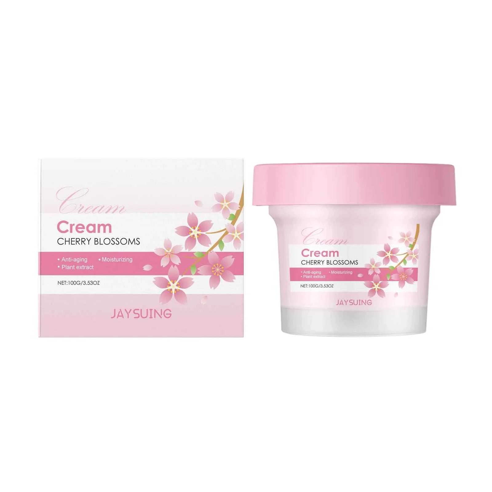 Image of Sakura Hautpflege-Set, Feuchtigkeitscreme, Gesichtscreme, Serum, Toner, Gesichtsreiniger, Augencreme, Anti-Falten, Aufhellung, Gesichtspflege-Set für Frauen