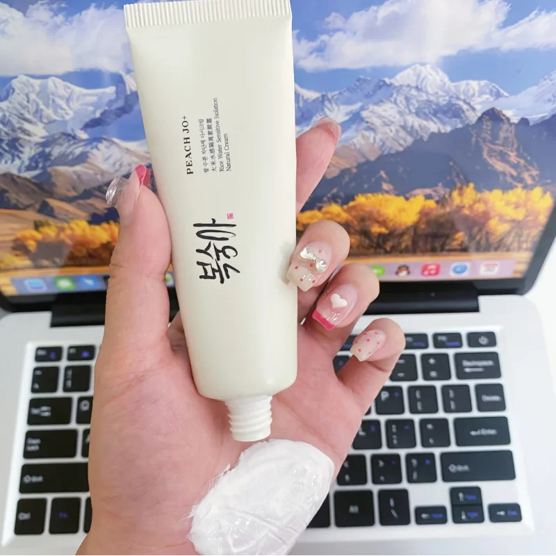 Image of Korean Rice Cream SPF50+ for Face and Body - Firming, Brightening Cream with Light Concealer for an Even Skin Tone