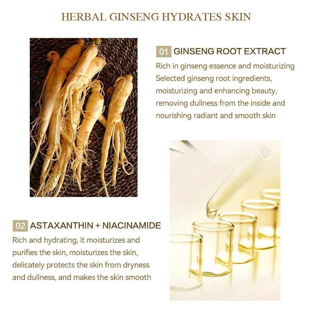 Image of Koreanische Ginseng-Essenz, Polypeptid, Anti-Aging, ätherisches Öl, Gold-Polyeptid, Anti-Falten-Essenz, strafft die Haut, reduziert feine Linien