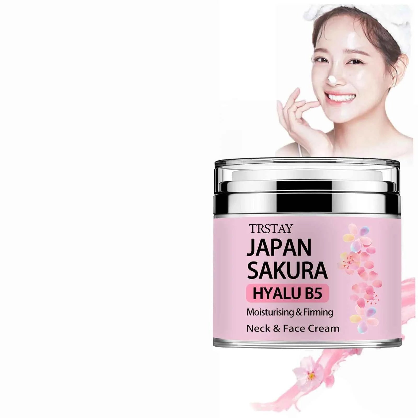 Image of Japan Sakura Essence Cream, Sakura Tone Up Cream mit Hyaluronsäure,