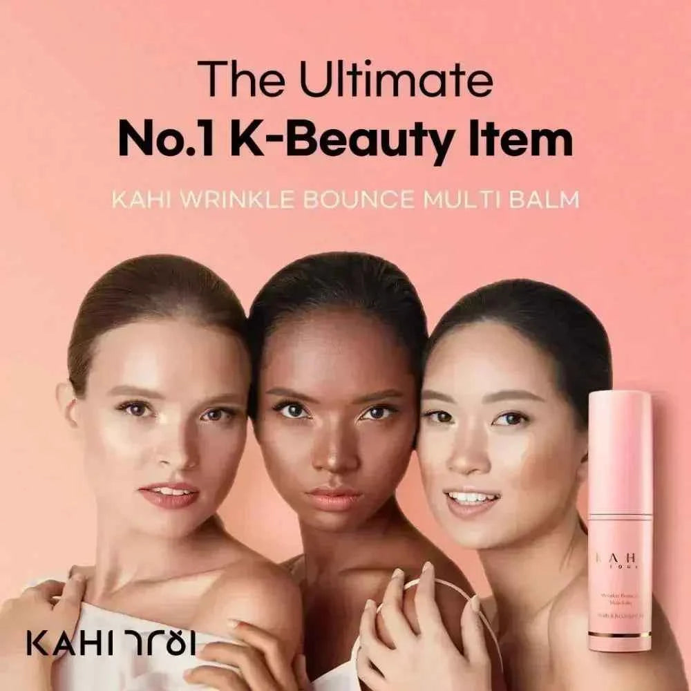 Image of Korean Bounce Multi Balm Collagen Pink Stick Deep Moisturizing Multi Cream Hydrated Skin Care 9g