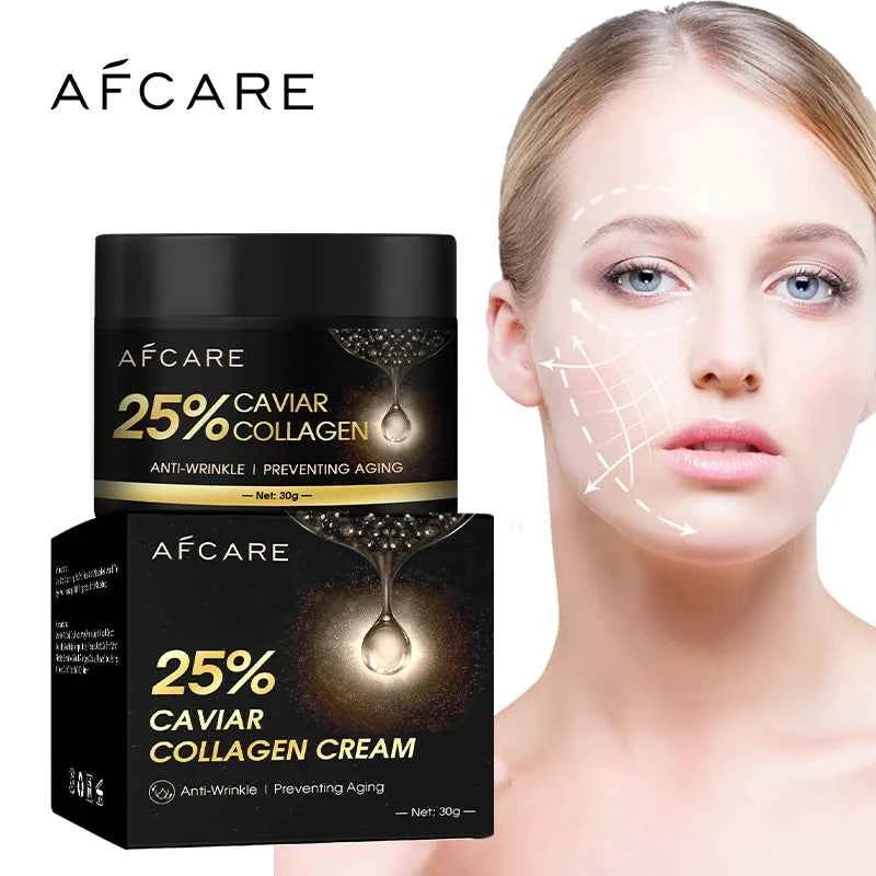 Image of Kaviar Kollagen Creme Feuchtigkeitscreme Anti Falten Lifting Straffende Gesichtsfalten Creme Erhellen Koreanische Hautpflege Produkt