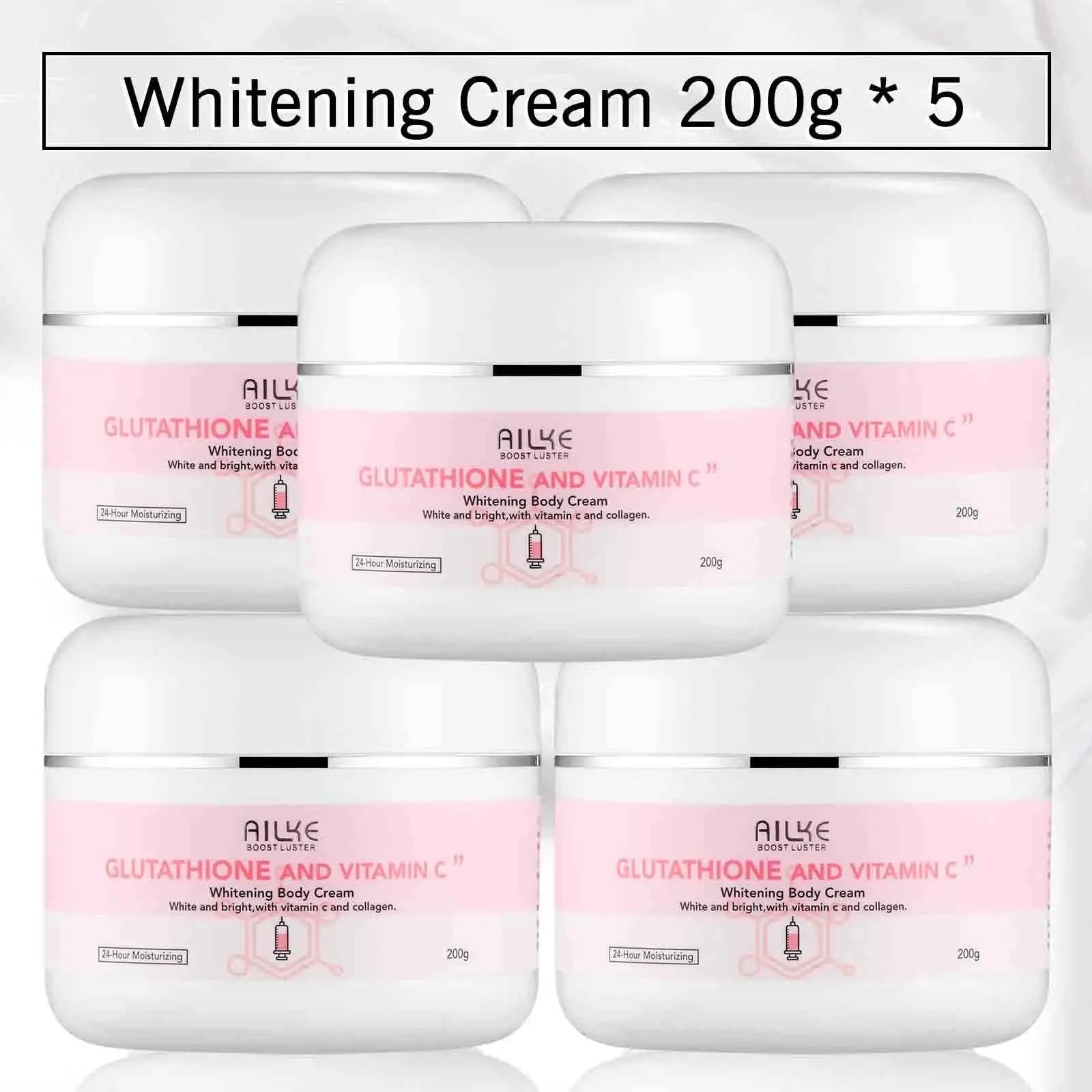 Image of AILKE Whitening Feuchtigkeitsspendende koreanische Gesichts- und Körperlotion, reduziert Melaninfalten, Vitamin C dunkle Flecken, entfernt Hautpflegecreme