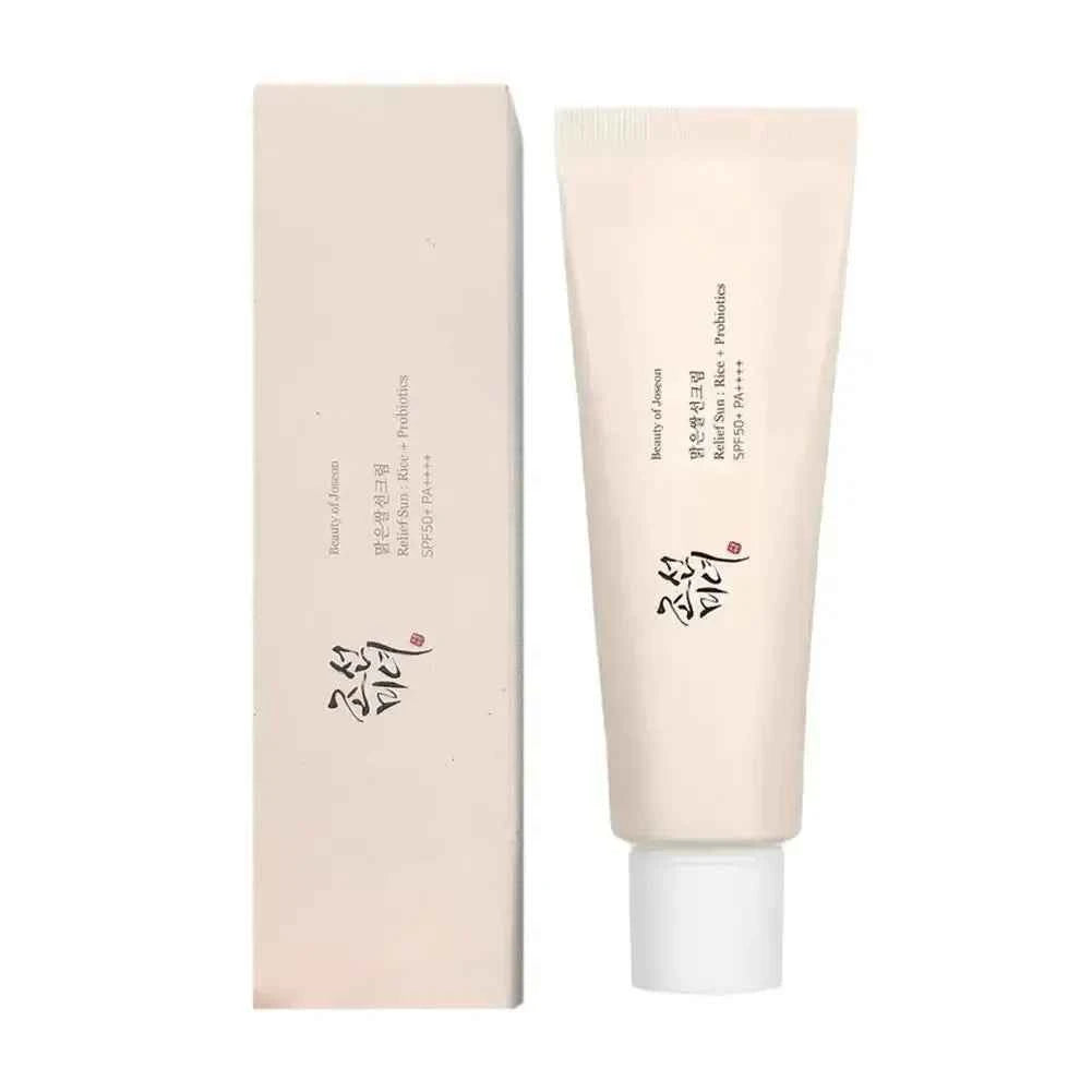 Image of Koreanische Marke Erfrischende Toner Feuchtigkeitsspendende Gesichtscreme Augencreme Haut Essenz Öl Reis Probiotische Hautpflege Set Sonnencreme Sonnencreme