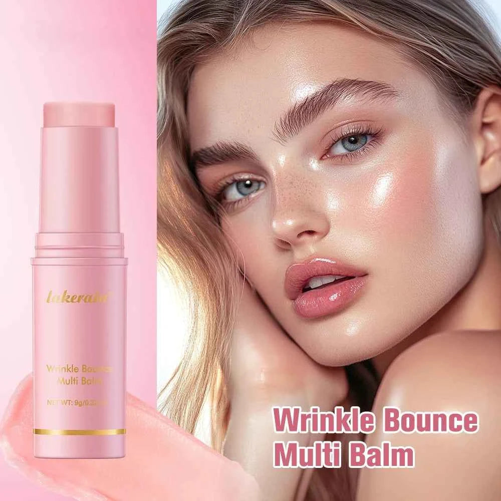 Image of Korean Bounce Multi Balm Collagen Pink Stick Wrinkle Bounce Balm Multi Cream Dull Cosmetics Skin Care
