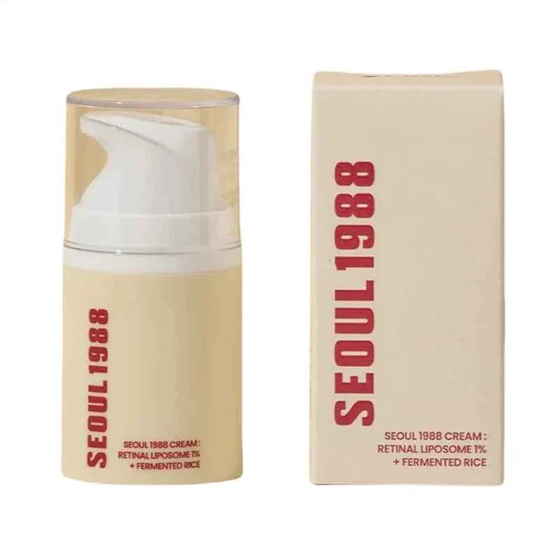 Image of Koreanische Seoul 1988, Augencreme, Schneckenschleim, Hautpflege-Set, Aufhellung, fermentierte Reiscreme, Vitamin C, Retinol, Ginseng-Serum, Marken-Hautpflege