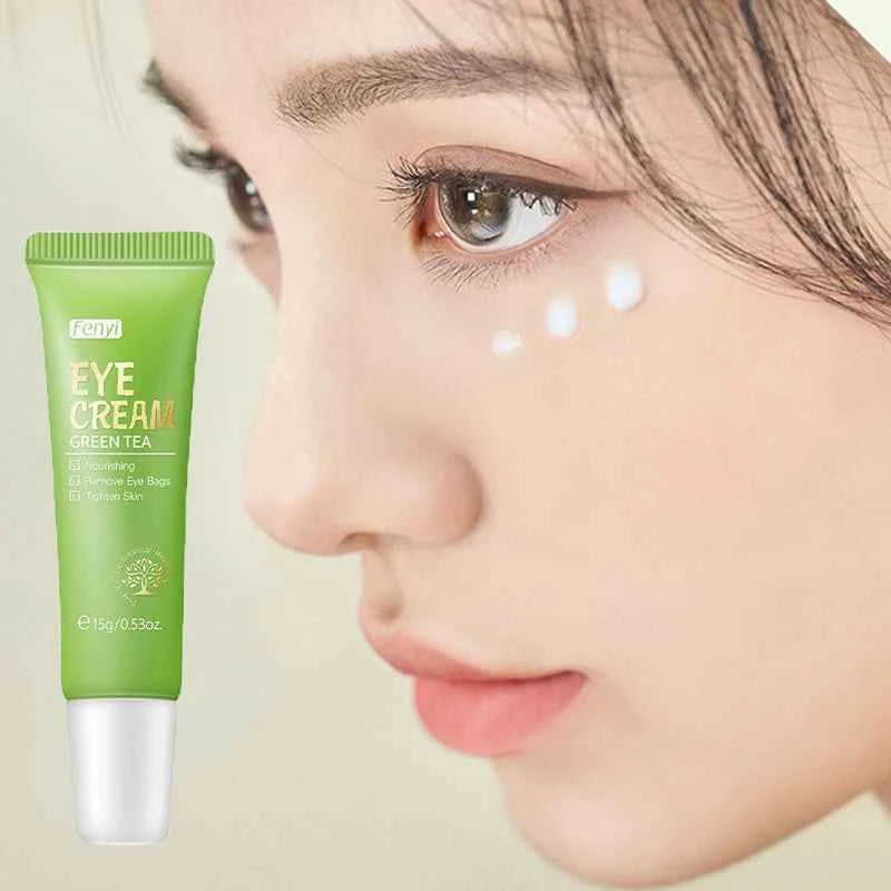 Image of Gesichtspflege-Set Sakura / Grüner Tee Gesichtscreme Nährende Haut Gesichtsserum Glättende Augencreme Hautpflege Koreanische Kosmetik