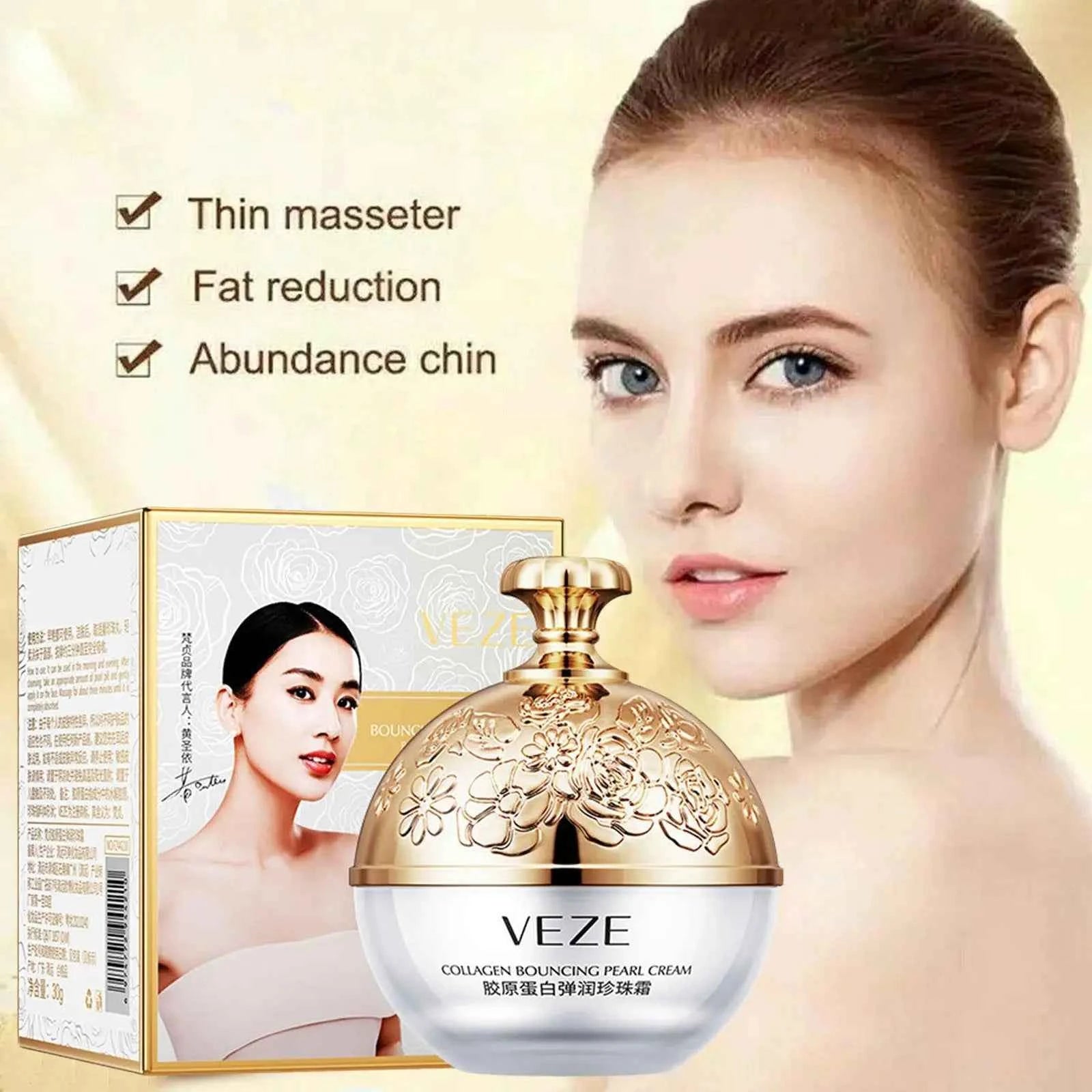 Image of Kollagen Perle Füllung Gesichts Creme Für Gesicht Frauen Lifting Straffende Feuchtigkeitsspendende Koreanische Creme Gesicht Creme Hautpflege