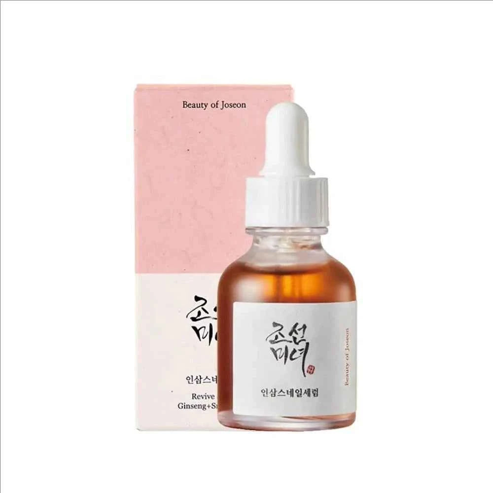 Image of Koreanisches feuchtigkeitsspendendes, beruhigendes, beruhigendes, leuchtendes, tiefes Serum, grüner Tee, Panthenol, Propolis, Niacinamid, Ginseng, Schneckenschleim, Reishaut
