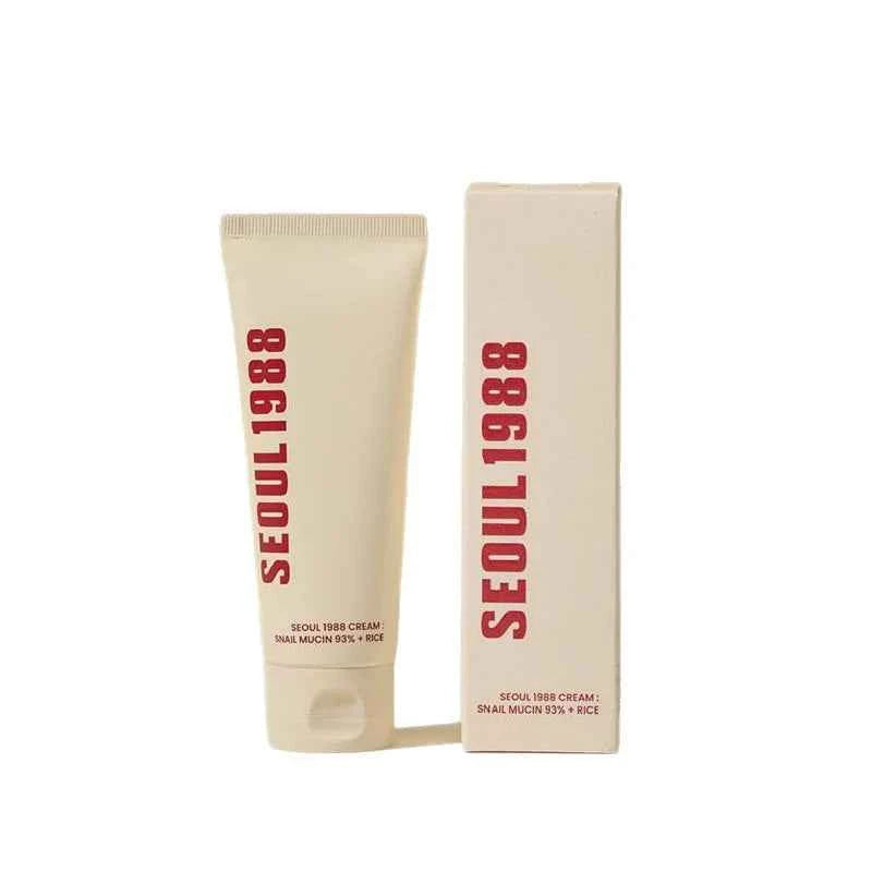 Image of Koreanische Seoul 1988, Augencreme, Schneckenschleim, Hautpflege-Set, Aufhellung, fermentierte Reiscreme, Vitamin C, Retinol, Ginseng-Serum, Marken-Hautpflege