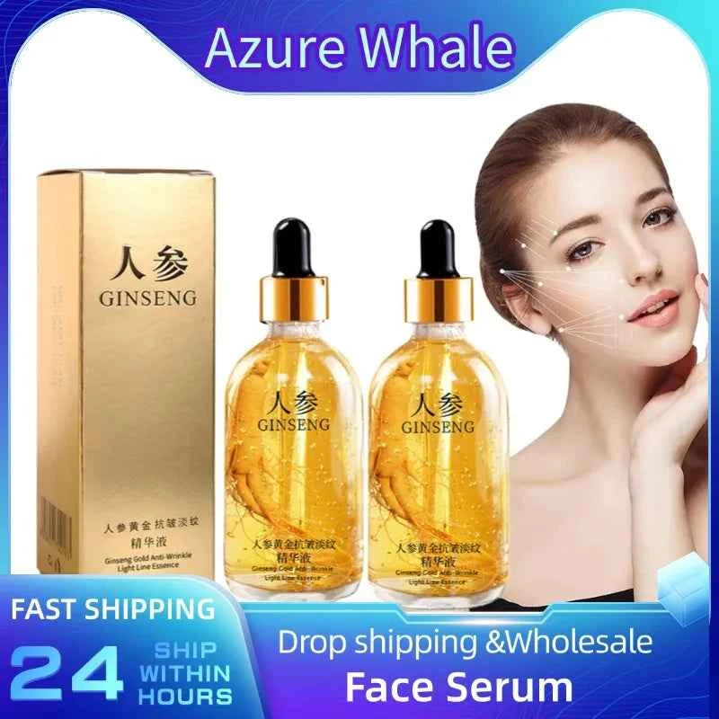Image of Koreanische Ginseng-Essenz, Polypeptid, Anti-Aging, ätherisches Öl, Gold-Polyeptid, Anti-Falten-Essenz, strafft die Haut, reduziert feine Linien