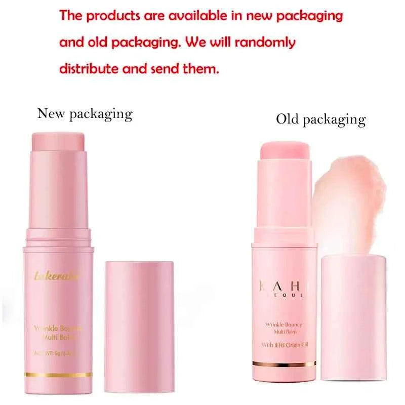 Image of Korean Bounce Multi Balm Collagen Pink Stick Wrinkle Bounce Balm Multi Cream Dull Cosmetics Skin Care