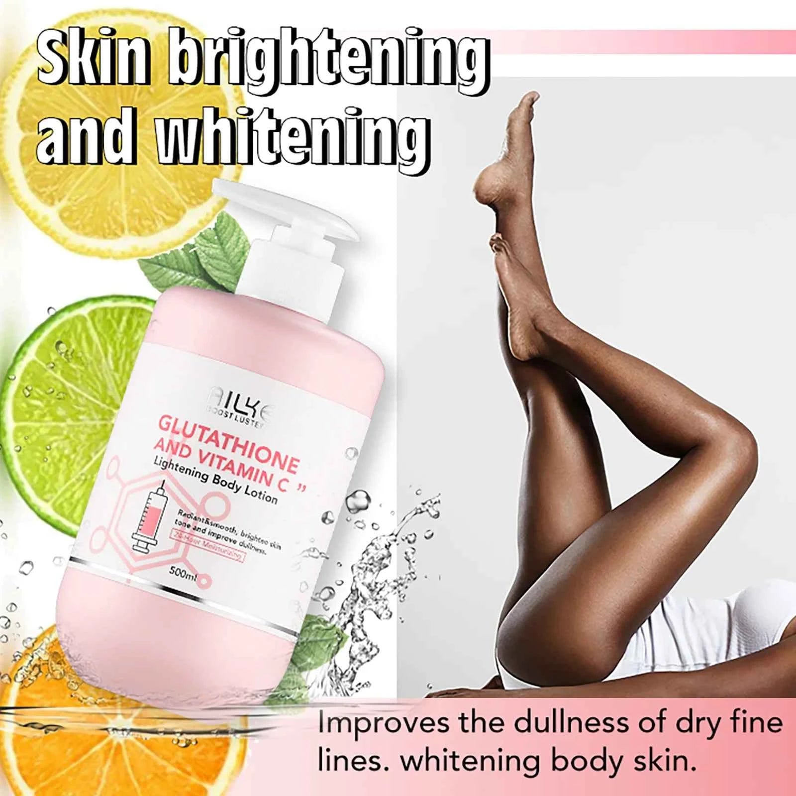 Image of AILKE Whitening Feuchtigkeitsspendende koreanische Gesichts- und Körperlotion, reduziert Melaninfalten, Vitamin C dunkle Flecken, entfernt Hautpflegecreme