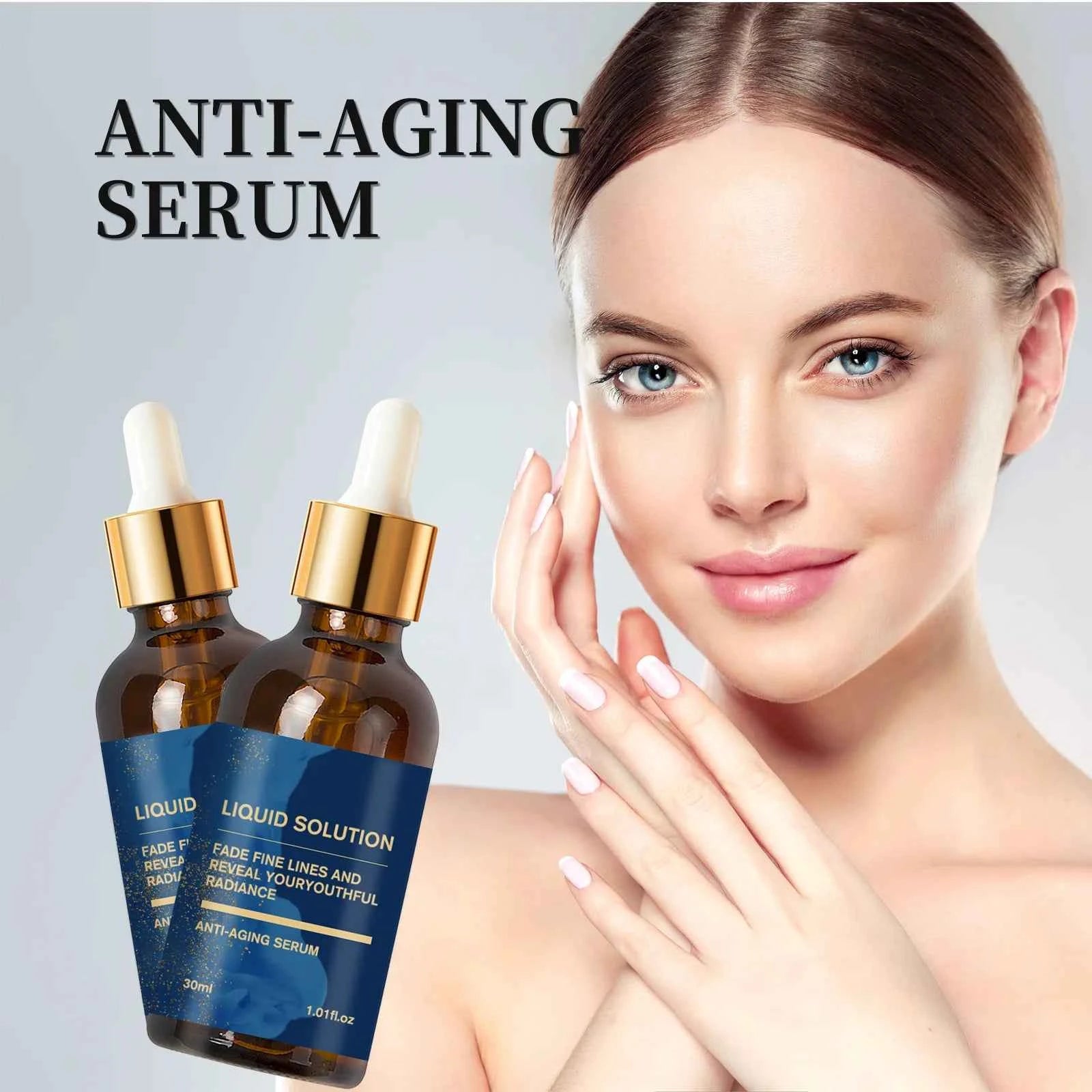Image of Magisches Hautverjüngungsserum, Anti-Falten-Essenz, straffend, straffend, feine Linien, Anti-Aging, Antioxidans, feuchtigkeitsspendend, koreanische Hautpflege