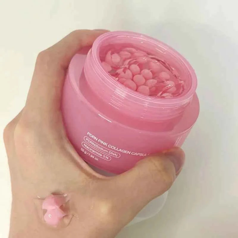 Image of Koreanische PDRN Pink Collagen Capsule Cream mit Niacinamid-Creme für unebene Hautton Leichte Gesichtsfeuchtigkeitscreme Nicht fettende Pflege