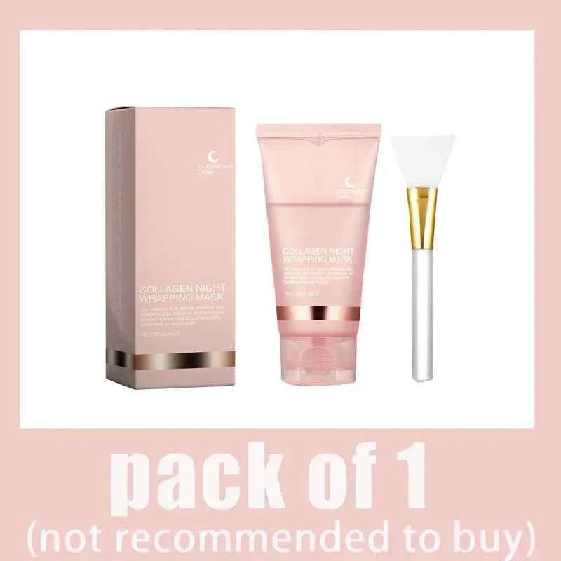 Image of Kollagen-Peel-off-Maske, Nachtverpackung, Gesichtsmaske, tief feuchtigkeitsspendend, feuchtigkeitsspendend, straffende Haut, Gesichtsmaske, tägliche Gesichtspflege