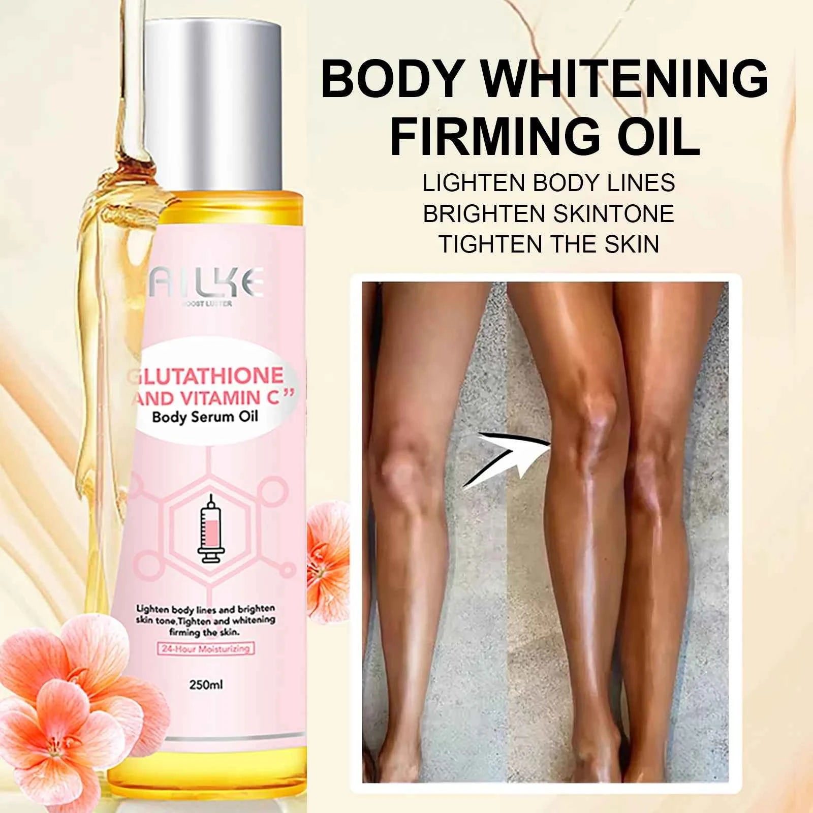 Image of AILKE Whitening Feuchtigkeitsspendende koreanische Gesichts- und Körperlotion, reduziert Melaninfalten, Vitamin C dunkle Flecken, entfernt Hautpflegecreme