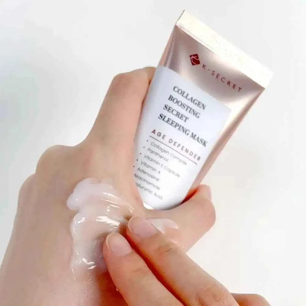 Image of K-SECRET Koreanische tiefe Kollagenmaske, abziehbare Maske, Gesicht, Anti-Falten-Lifting, Hautpflege-Masken, Packung mit Nachtverpackung, Haut über Nacht