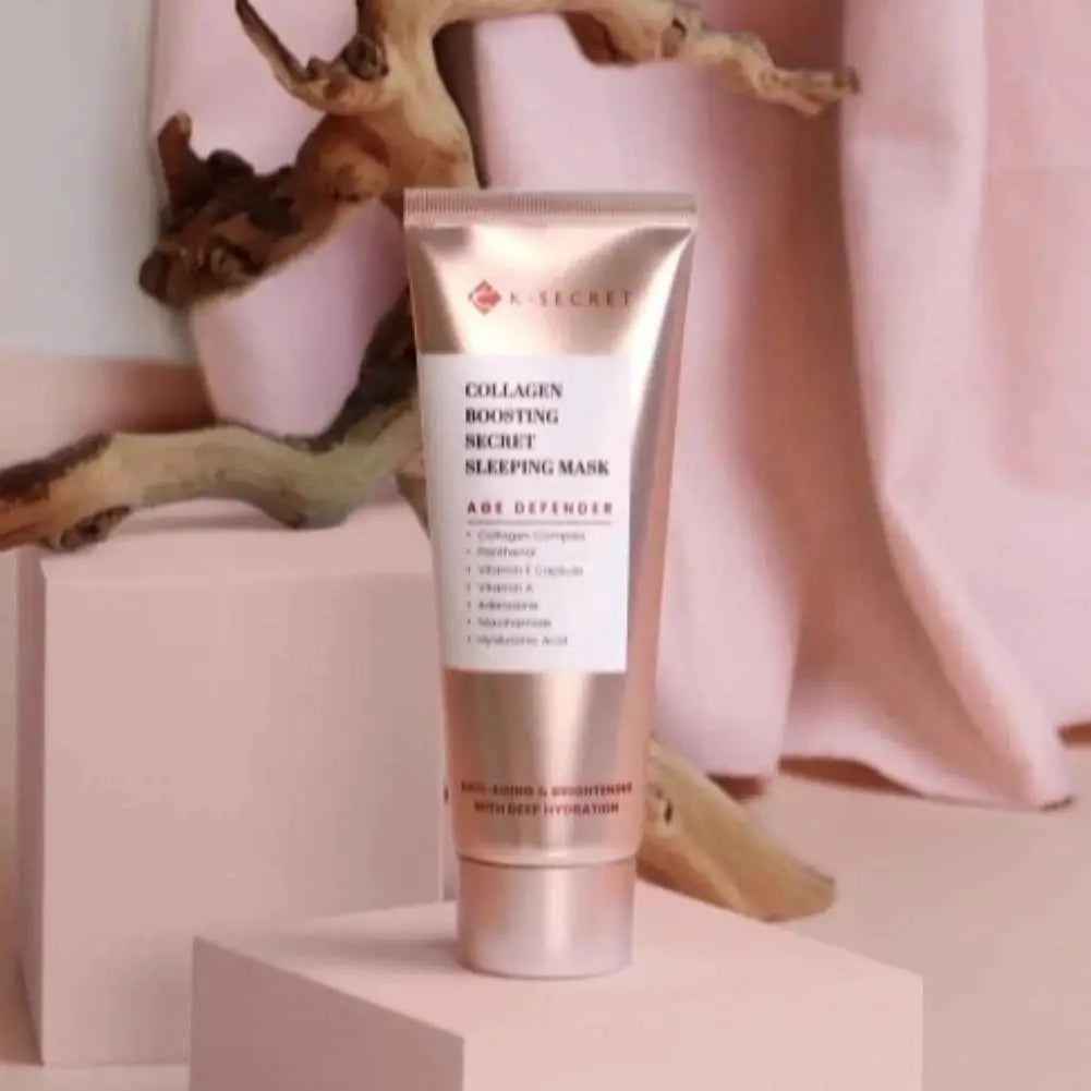 Image of K-SECRET Koreanische tiefe Kollagenmaske, abziehbare Maske, Gesicht, Anti-Falten-Lifting, Hautpflege-Masken, Packung mit Nachtverpackung, Haut über Nacht
