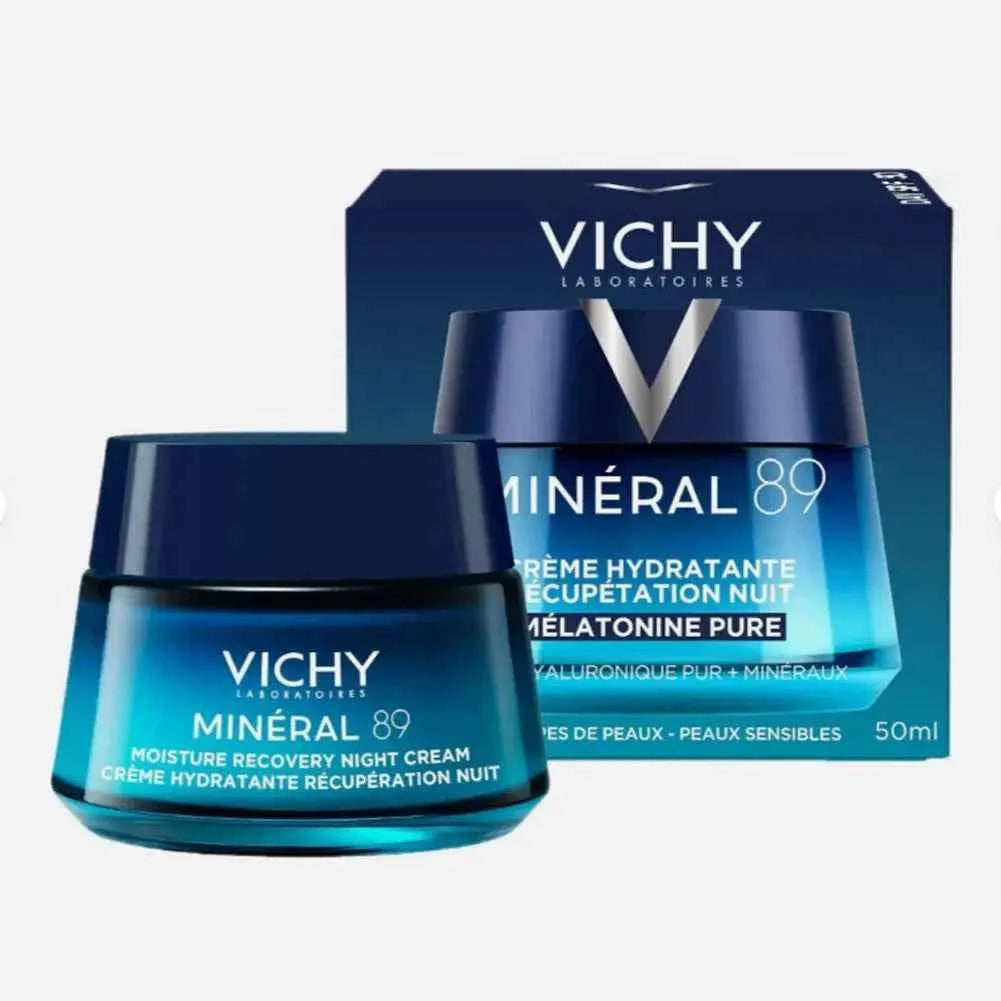 Image of Korea Vichy Gesichtscreme mit Reiner Hyaluronsäure, Mineralische Tiefenhydratation, Anti-Falten, Anti-Aging, Reparatur, Glättende Nacht-Hautpflege