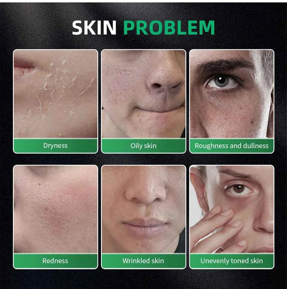 Image of Hautpflegeset für Männer – 3-in-1-Set mit Gesichtswäsche, Feuchtigkeitscreme und Augencreme, täglicher Anti-Aging- und Ölkontroll-Gesichtsbehandlung
