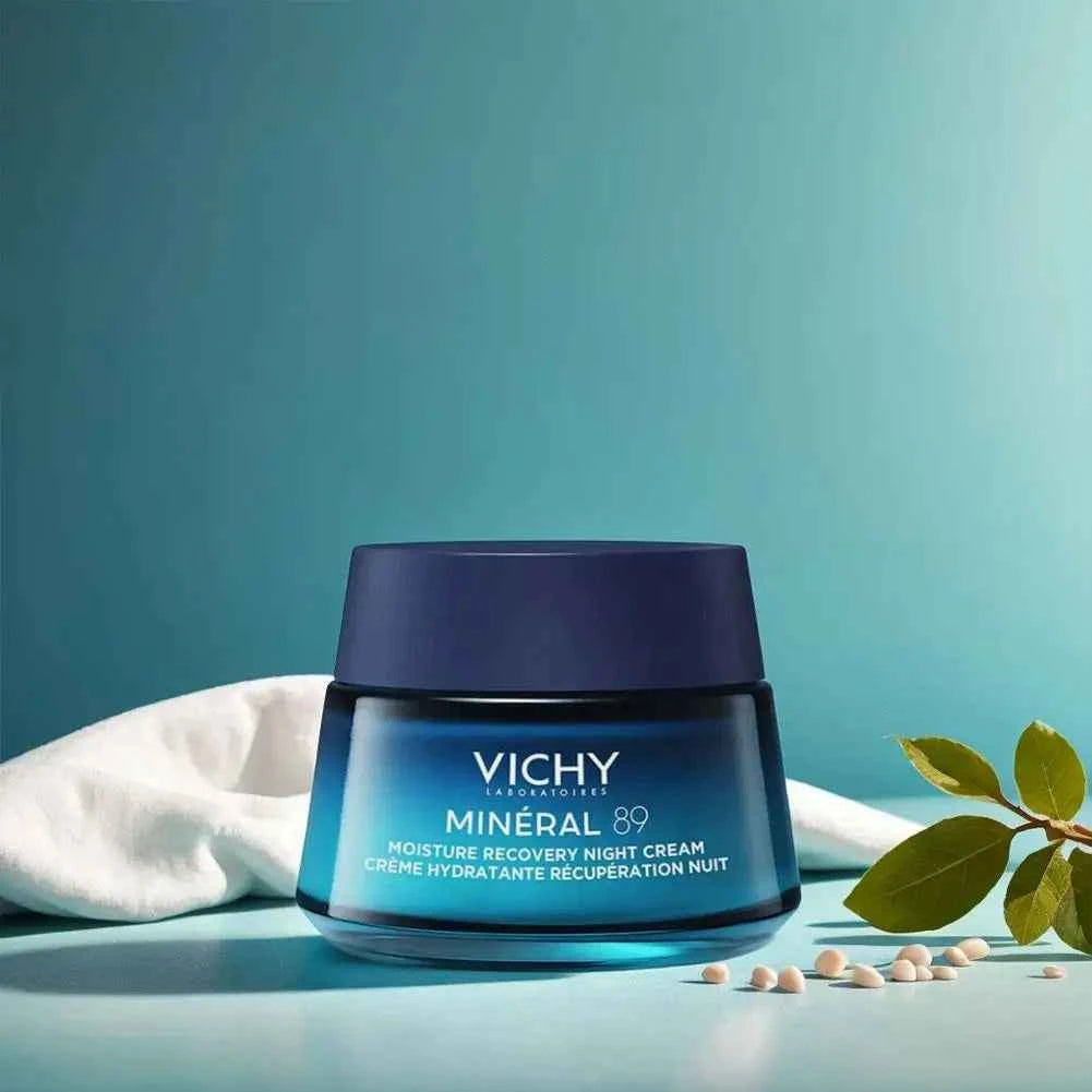 Image of Korea Vichy Gesichtscreme mit Reiner Hyaluronsäure, Mineralische Tiefenhydratation, Anti-Falten, Anti-Aging, Reparatur, Glättende Nacht-Hautpflege