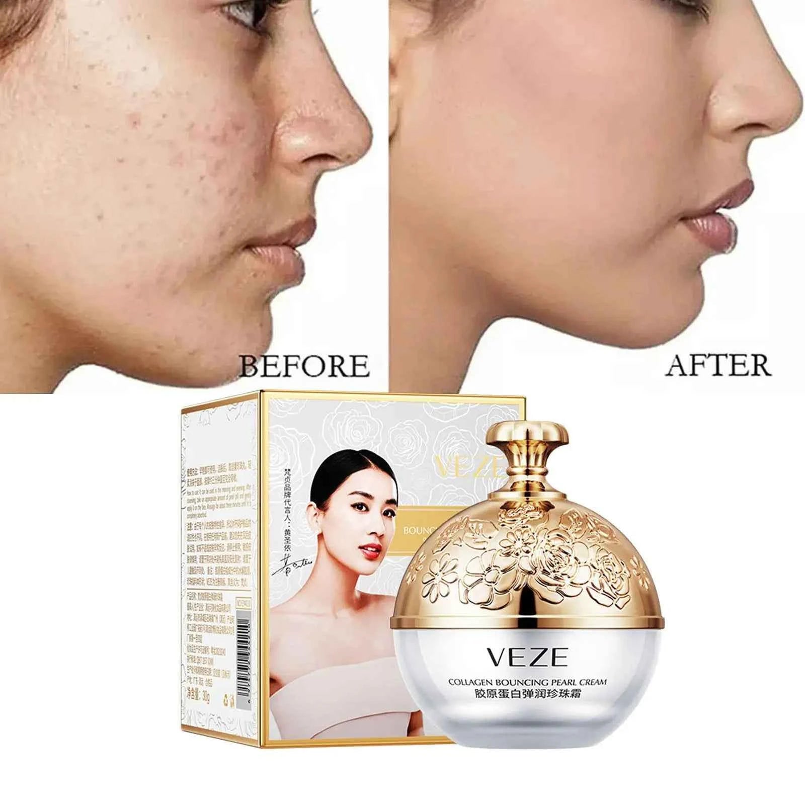 Image of Kollagen Perle Füllung Gesichts Creme Für Gesicht Frauen Lifting Straffende Feuchtigkeitsspendende Koreanische Creme Gesicht Creme Hautpflege
